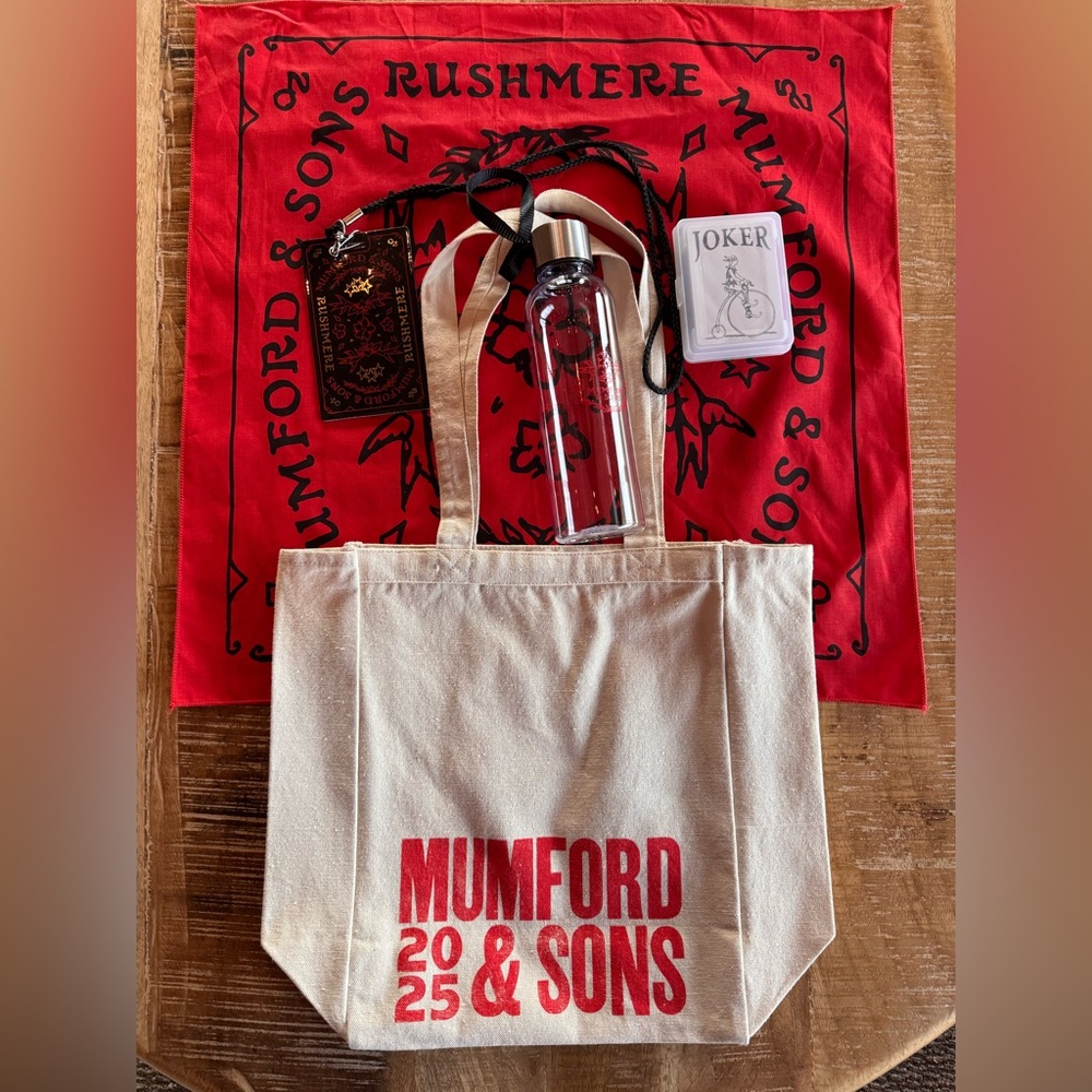 Mumford & Sons “Rushmere” Tour Concert Merch